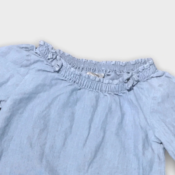 4/$20🥳 Carter’s Light Blue Long Sleeve Shirt - Picture 2 of 3